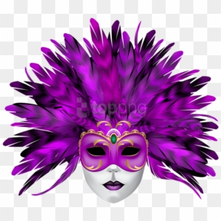 Free Png Download Carnival Mask Purple Png Clipart - Carnival Mask Png, Transparent Png