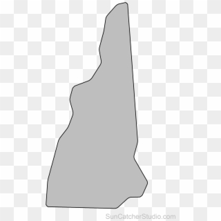 Map Outline, State Outline, New Hampshire, Scroll Saw - New Hampshire Map Png, Transparent Png