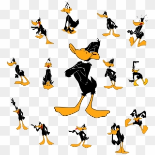 Daffy Duck In Different Moods - Daffy Duck, HD Png Download