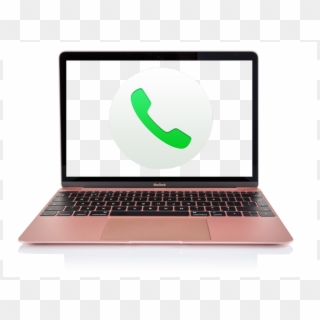 Laptop Mac Phone Call, HD Png Download