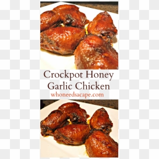 Exp Pin Crockpot Honey Garlic Chicken - Duck Meat, HD Png Download