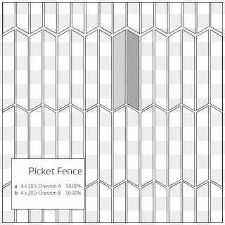 Tile Pattern Picket Fence - Architecture, HD Png Download
