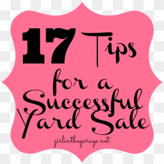 17 Tips For A Successful Yard Sale, HD Png Download
