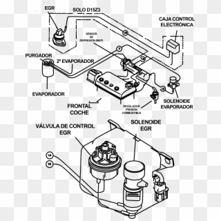 Sistema Anticontaminación Del Motor D15z3 Del Honda - Valvula Egr Honda Civic 98, HD Png Download