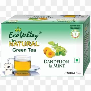 Natural Green Tea Dandelion & Mint - Eco Valley, HD Png Download