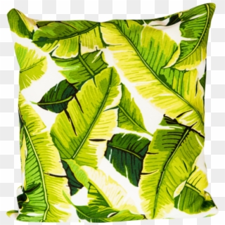 Bright Palm Leaf Pillows - Cushion, HD Png Download