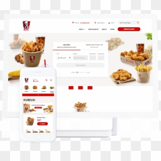 New E-commerce Experience For Kfc Case Study - Dish, HD Png Download