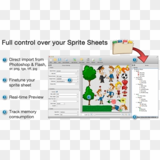 20 Seconds To Your Optimized Sprite Sheet For Spritekit - Texture Atlas, HD Png Download
