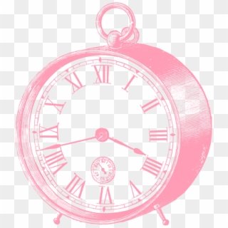 Clipart Pink Clock Clipart - Pink Clock Clip Art, HD Png Download