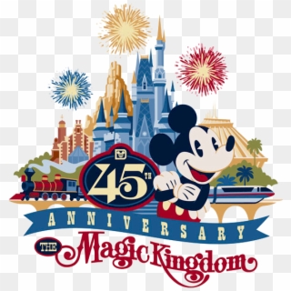 Clip Arts Related To - Magic Kingdom 45th Anniversary, HD Png Download