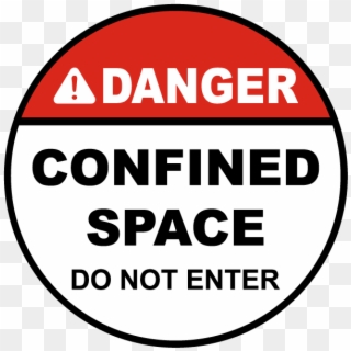 Confined Space Do Not Enter Floor Sign - Danger, HD Png Download