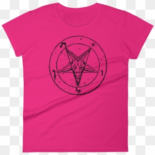 Pentagram Mockup Flat Front Hot Pink Original - Active Shirt, HD Png Download