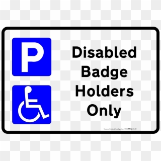 Free Printable No Parking Signs Download Clip Art Street - Handicapped Sign, HD Png Download