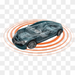 Connected Car Stock Photo - Concept Car Wireframe Vector, HD Png Download