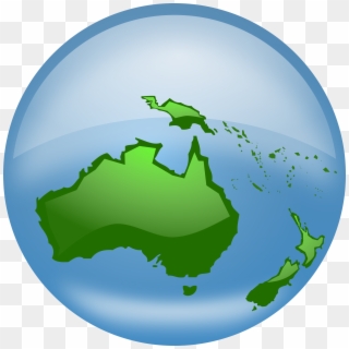 This Free Icons Png Design Of Oceania Globe, Transparent Png