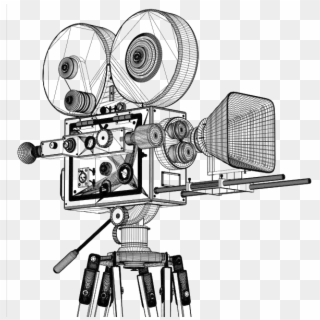 Picture Freeuse Library Sebastopol Video Production - Old Film Camera Drawing, HD Png Download