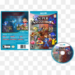 Wii U Box Art Cover - Super Smash Bros For Wii U Disc, HD Png Download