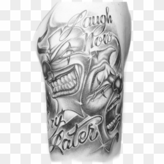 120 Smile now cry later ideas  evil jester, clown tattoo, jester tattoo