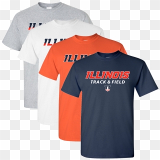 Illinois Track & Field T-shirt - Illinois Track And Field Shirt, HD Png Download