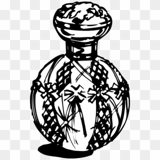 Black And White Perfume - Perfume Bottle Drawing Png, Transparent Png