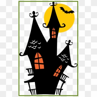 Stunning Halloween Png Minus Felt Holidays Easter Of - Haunted House Silhouette, Transparent Png