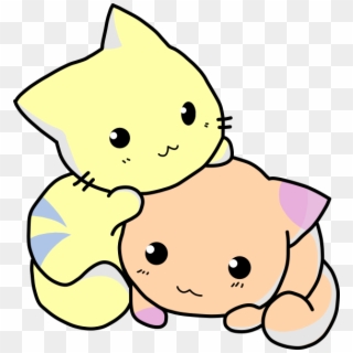 Easy Cute Cartoon Cats, HD Png Download