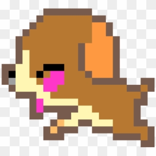 Cute Puppy - Pixel Art Emoji, HD Png Download