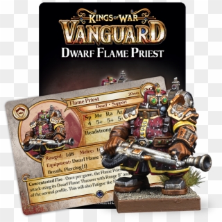 The Mysterious Flame Priests Are Able To Harness And - Card Kings Of War Vanguard Dwarf, HD Png Download
