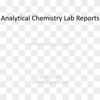 Analytical Chemistry Lab Report Main Image - Analytics Canvas, HD Png Download