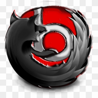 Mozilla Firefox Beat Png Logo - Black And Red Firefox Icon, Transparent Png