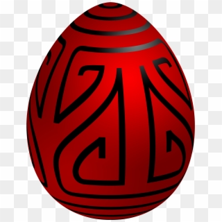 Easter Red Deco Egg Png Clip Art, Transparent Png