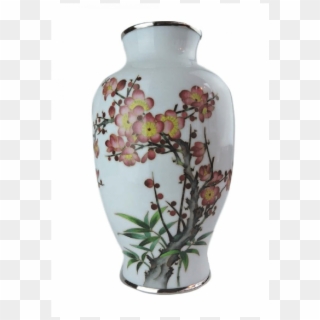 Japanese Cloisonné Sato Period Vase White Background, - Vase, HD Png Download