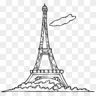 Eiffel Tower Silhouette Png Free Download - Cartoon Of The Eiffel Tower,  Transparent Png - 1200x1137(#1275797) - PngFind