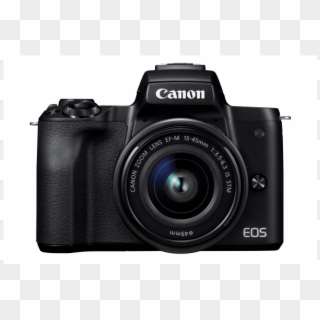 Canon Eos M50 With 15-45mm Black - Canon Professional Cameras, HD Png Download