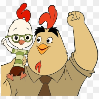 Chicken Little Buck Cluck Win Clipart Png - Happy Fathers Day Chicken, Transparent Png