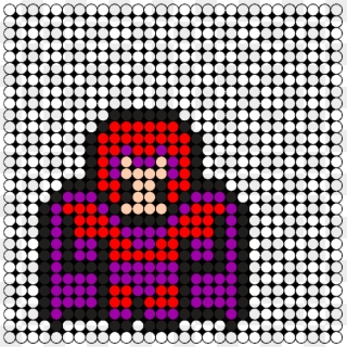 Magneto Perler Bead Pattern / Bead Sprite - Easy Cat Perler Beads, HD Png Download