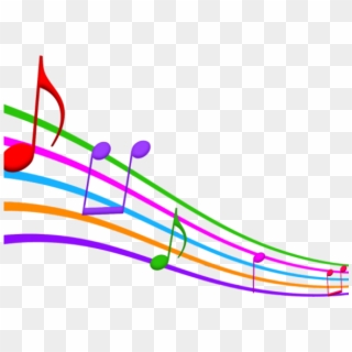 Musical Notes Clipart Colorful Music - Music Notes Background Transparent, HD Png Download