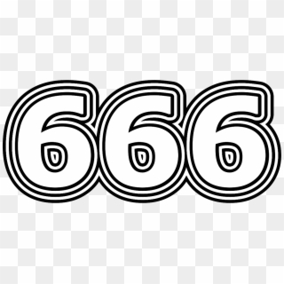 666 Изображение Числа Шестьсот Шестьдесят Шесть - Circle, HD Png Download