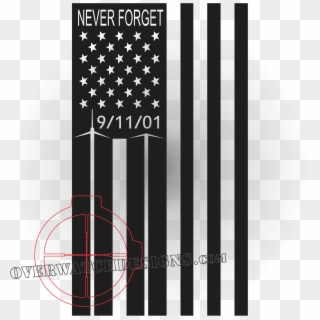9/11 - American Flag Vertical, HD Png Download