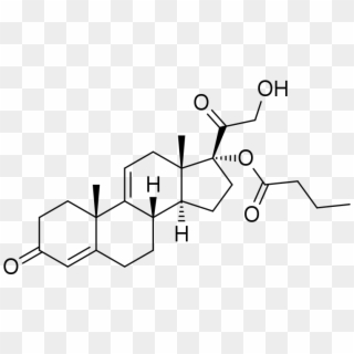 9,11 Dehydrocortexolone 17α Butyrate - Clobetasol Propionate Molecule, HD Png Download