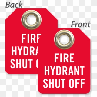 Fire Hydrant Shut Off Mini Tag - Hot Water Shut Off, HD Png Download