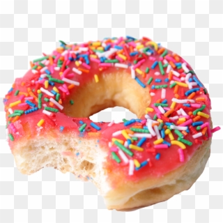 Png Tumblr Transparent Donut - Donut With Bite Png, Png Download
