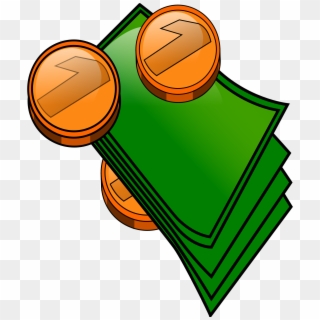 Coins And Bills Png, Transparent Png