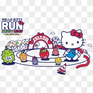 Hello Kitty Run Malaysia - Hello Kitty Fun Run, HD Png Download