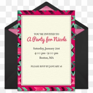 Geometric Pattern Invitations Party Birthdays Tons - Christmas Card, HD Png Download