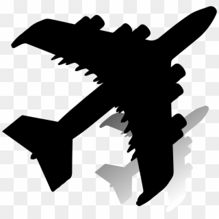 Clipart - Airplane Shadow, HD Png Download
