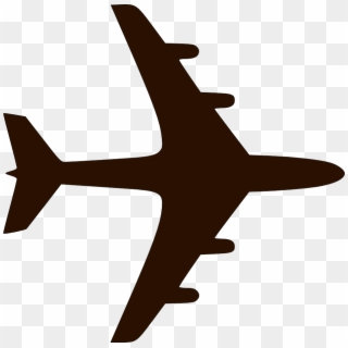 Plane Silhouette - Airplane Icon, HD Png Download