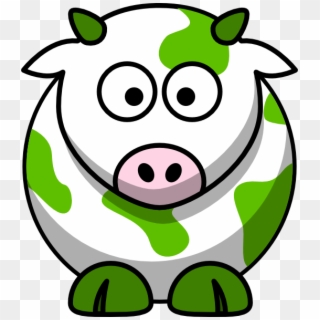 Green Cow Svg Clip Arts 528 X 598 Px, HD Png Download