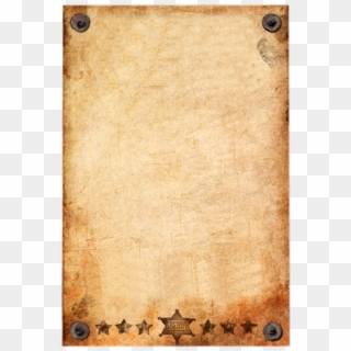 Paper Sheet Png Free Download - Wanted Dead Or Alive Blank Wanted Poster, Transparent Png