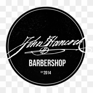 John Hancock Barbershop Logo - Circle Barbershop Logo, HD Png Download